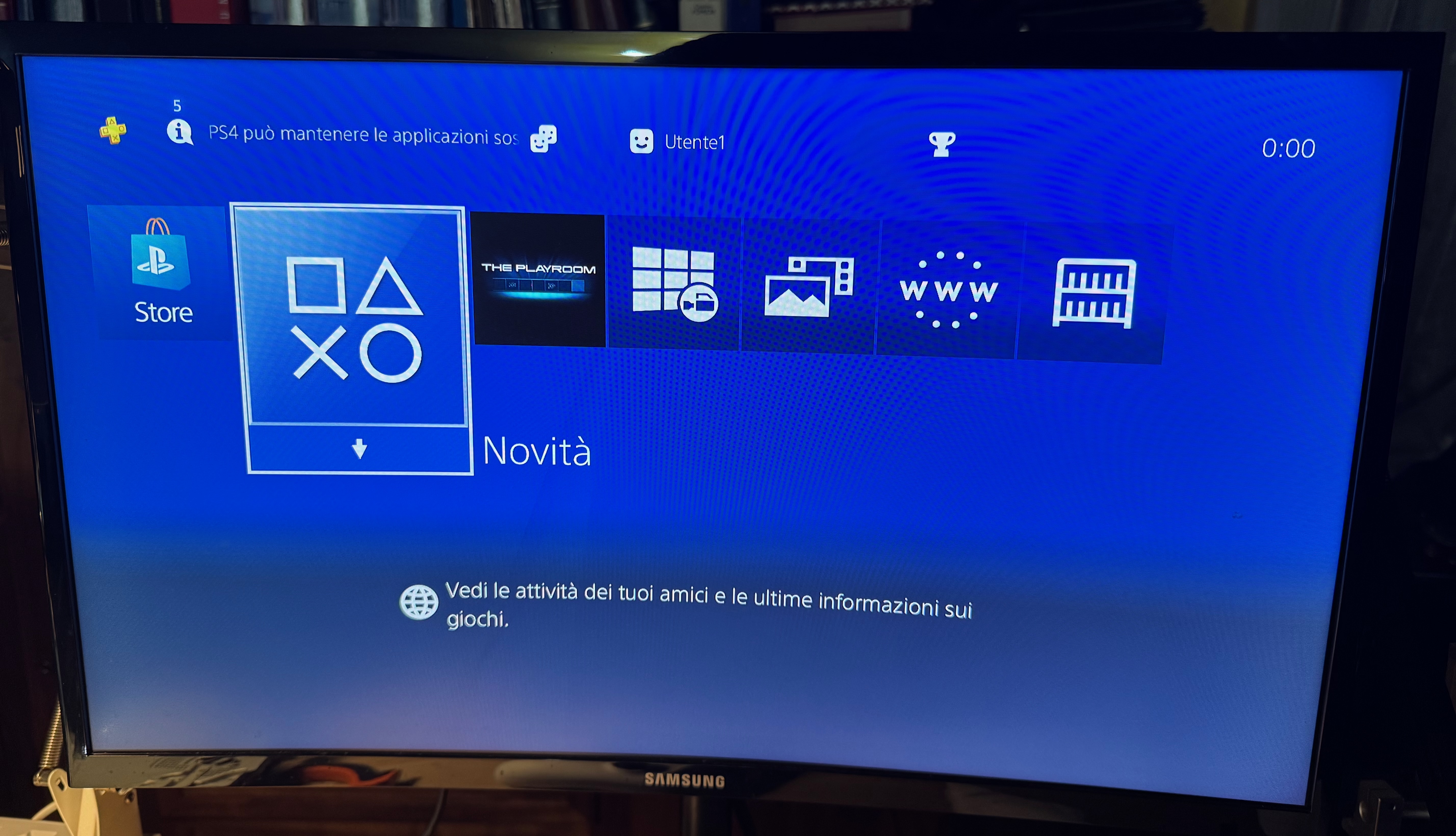 PS4 riparata avviata correttamente sulla schermata della console